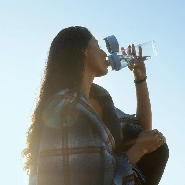 Shishe uji me filtër BRITA Vital 0.6L, pastel blu, 2 copë