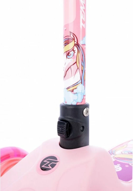 Trotinet për fëmijë Tempish, jeshile dhe rozë