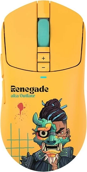 Maus A4Tech Bloody R72 ULTRA DUO Renegade Sunset, wireless, RGB, i verdhë