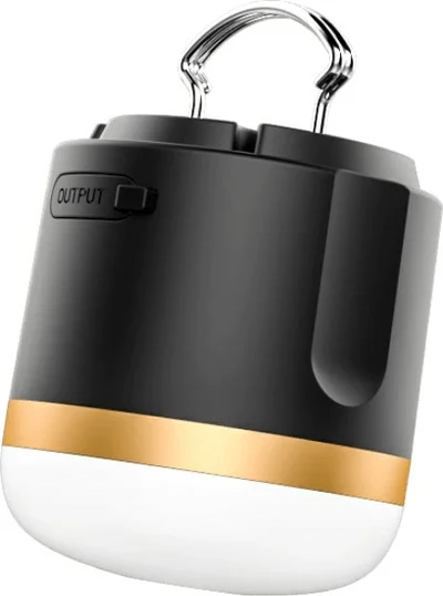 Dritë kampingu EcoFlow SCLI-B, bateri, 400 lm, e zezë, e artë, e bardhë