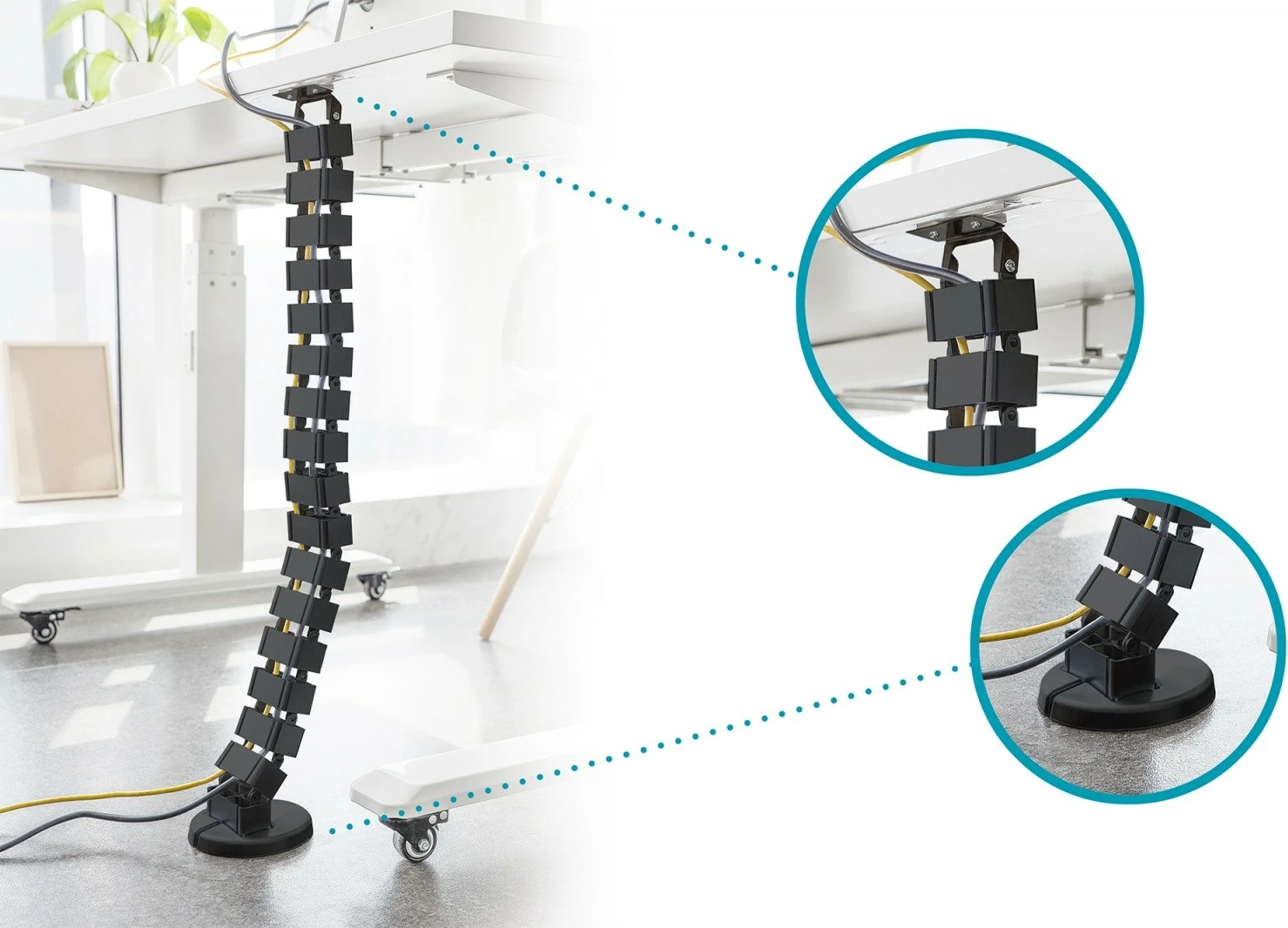 Organizues kabllosh Digitus DA-90505, 1.3m, i zi