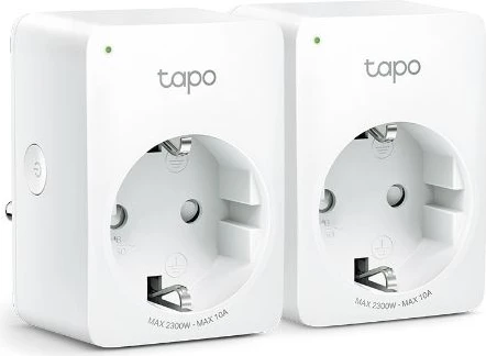 Prizë smart Wi‑Fi TP-LINK Tapo P100 Mini 2.4 GHz 2300 W/10 A, e bardhë, 2 copë