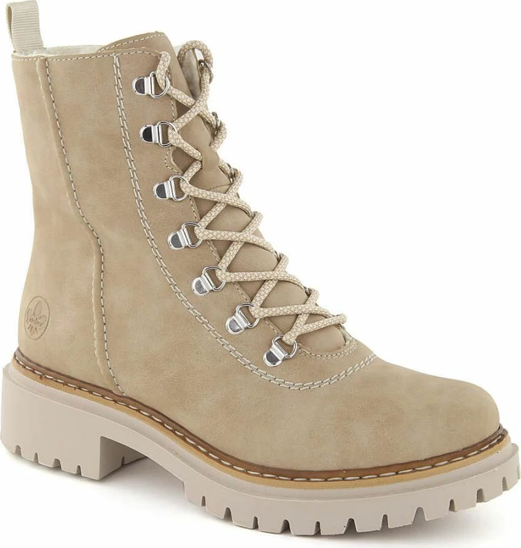 Këpucë të larta Rieker femra, bezhë