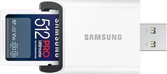 Kartë kujtese Samsung PRO Ultimate SDXC, 512GB, UHS-I U3