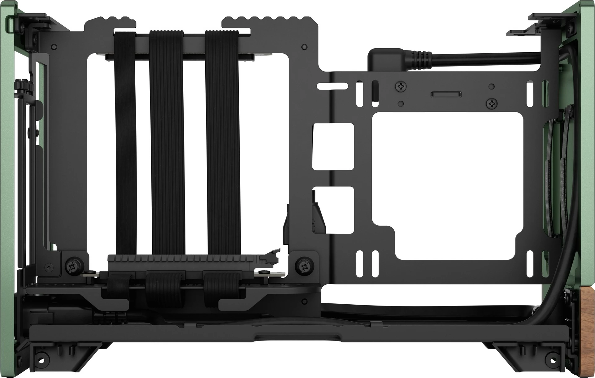 Kasë Fractal Design Terra Mini-ITX, alumini, arrë, jeshile
