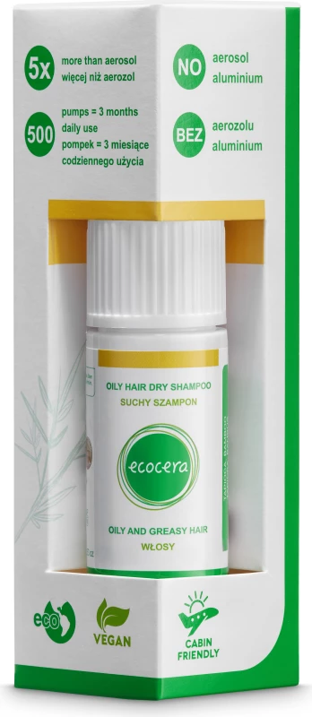 Shampon i thatë për femra Ecocera Oily Hair Dry Shampoo 15g