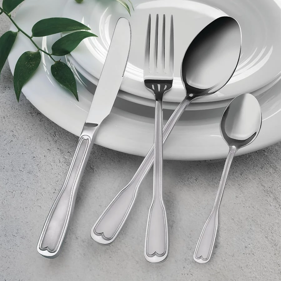 Set i Shtëpisë për Ngrënie Maestro MR-1519-24, Prej Çeliku Inox, Argjendtë