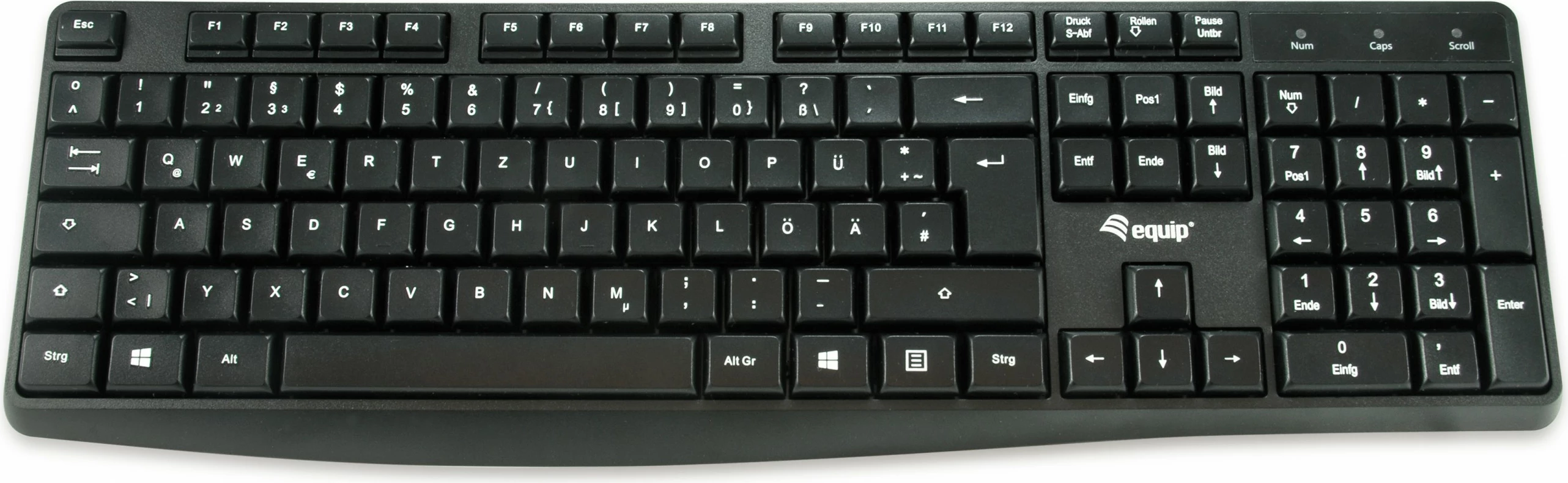 Tastierë EQUIP 100%, USB, QWERTY, e zezë