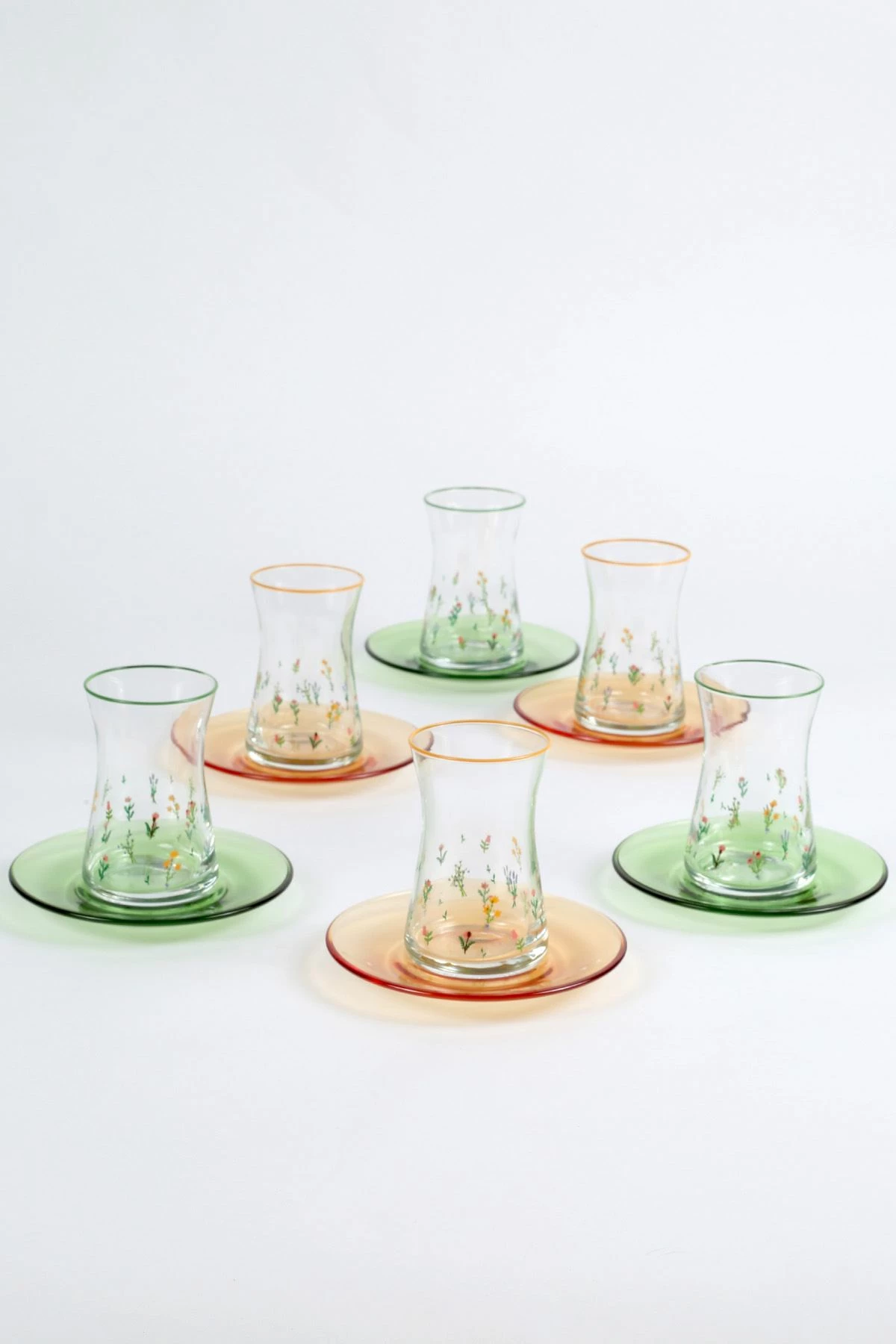 Set gotash çaji (12 copë), Hermia Concept, dizajn botanik