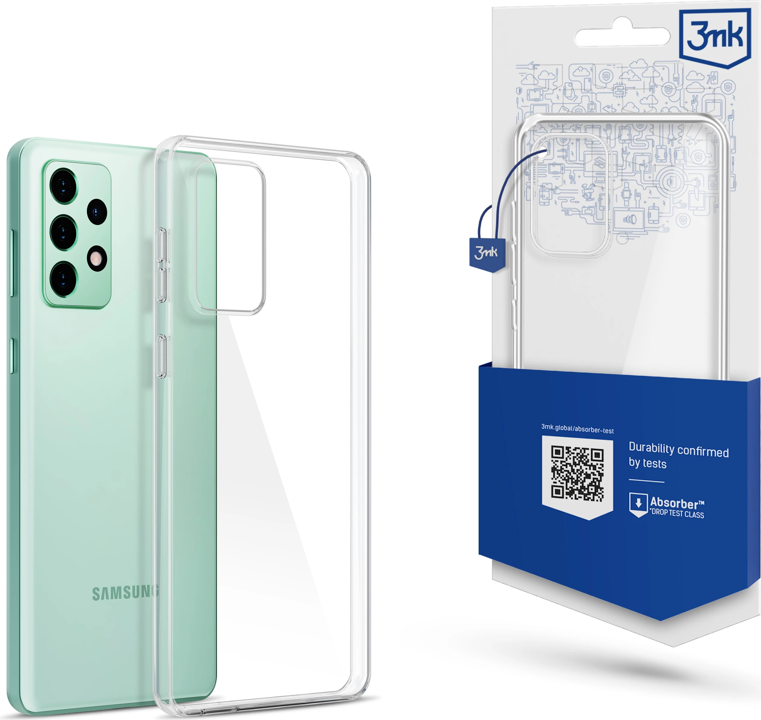 Mbështjellës 3mk Protection Clear Case për Samsung Galaxy A73 5G, Transparent