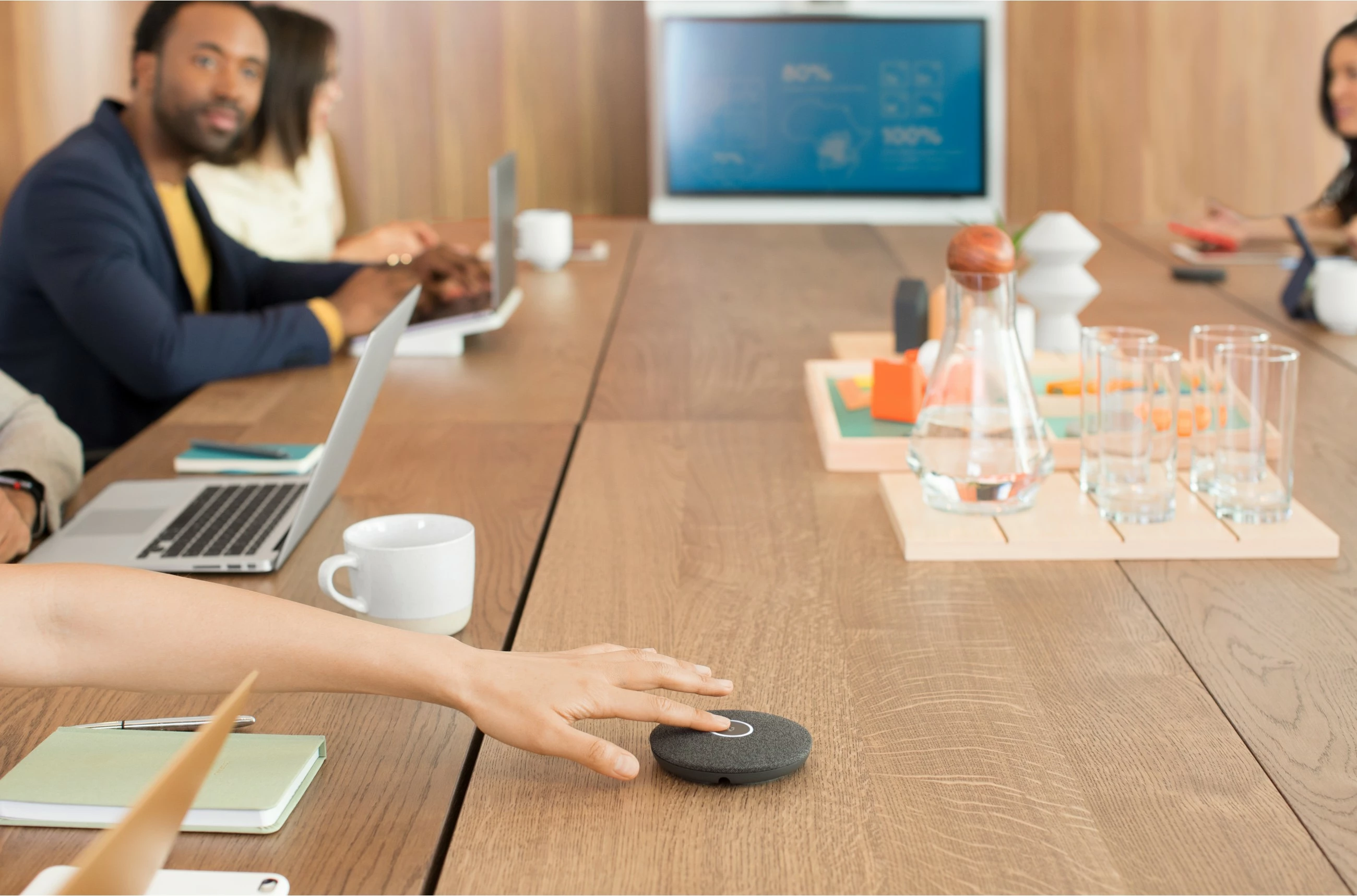 Mikrofon tavoline Logitech Rally Mic Pod, omnidirectional, 4.5 m, grafit