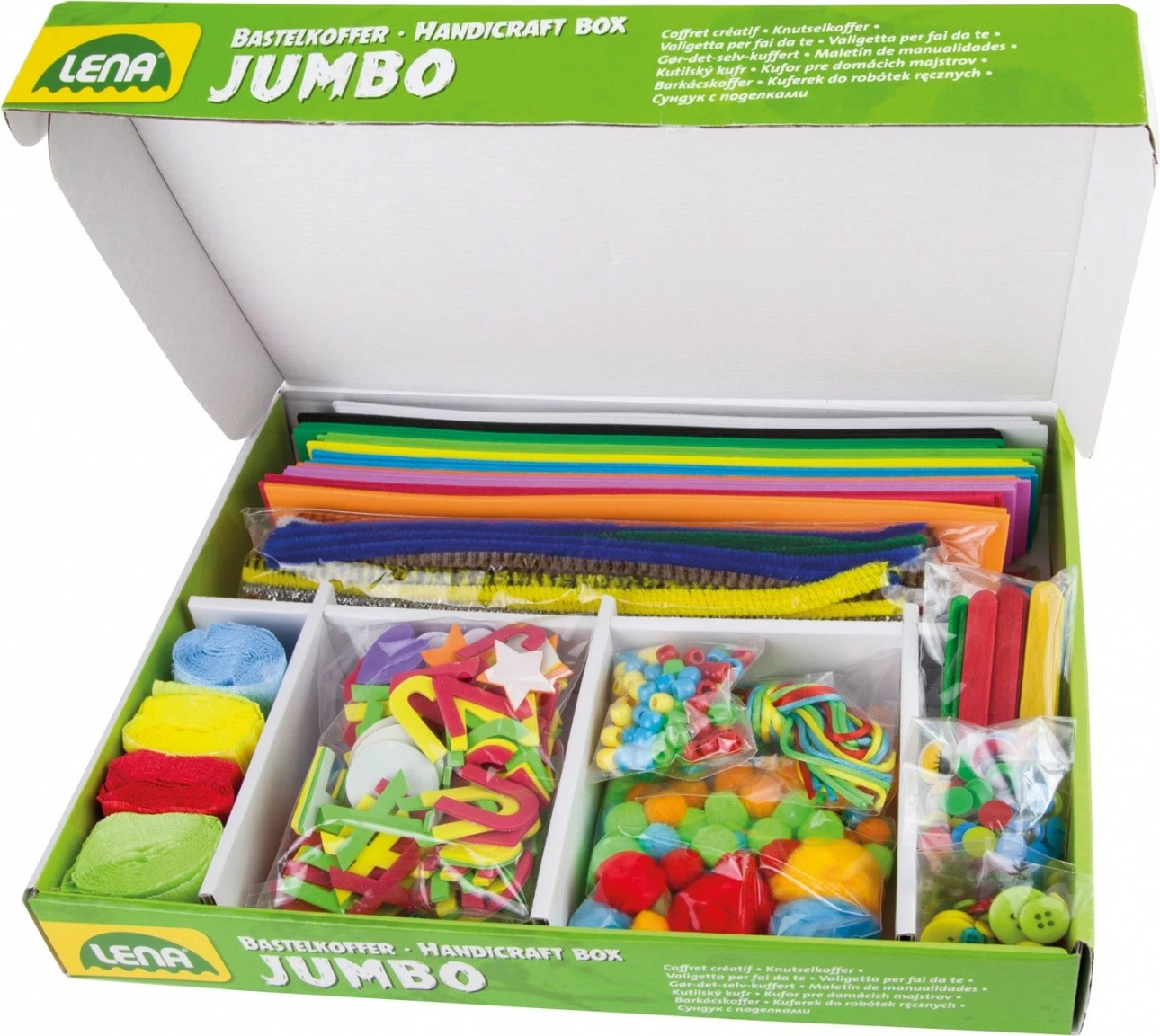 Set kreativ Lena Jumbo, 800 pjesë, shumëngjyrëshe