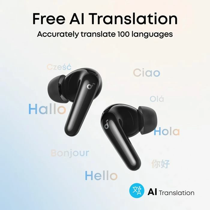 Kufje Anker Soundcore R60i NC, wireless, noise cancelling, e zezë