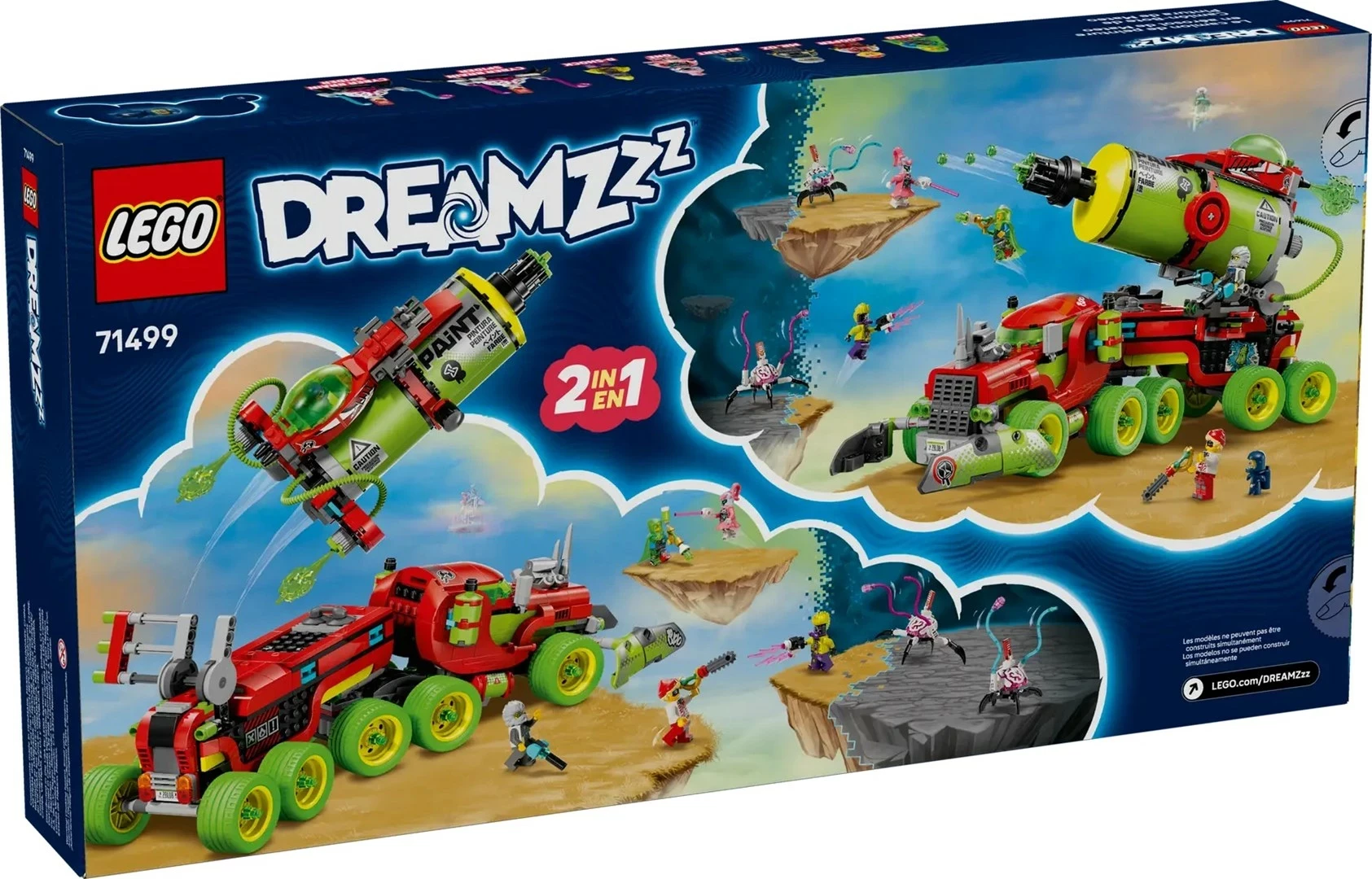 Set LEGO DREAMZZZ Mateo's Spray Paint Truck 71499, 5 minifigura, për fëmijë 9+