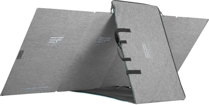 Panel diellor EcoFlow 400W, palosshëm, IP67, i zi