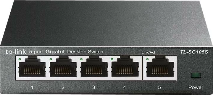 Switch, TP-Link, TL-SG105S, 5 porte Gigabit 10/100/1000 Mbps, desktop, i zi