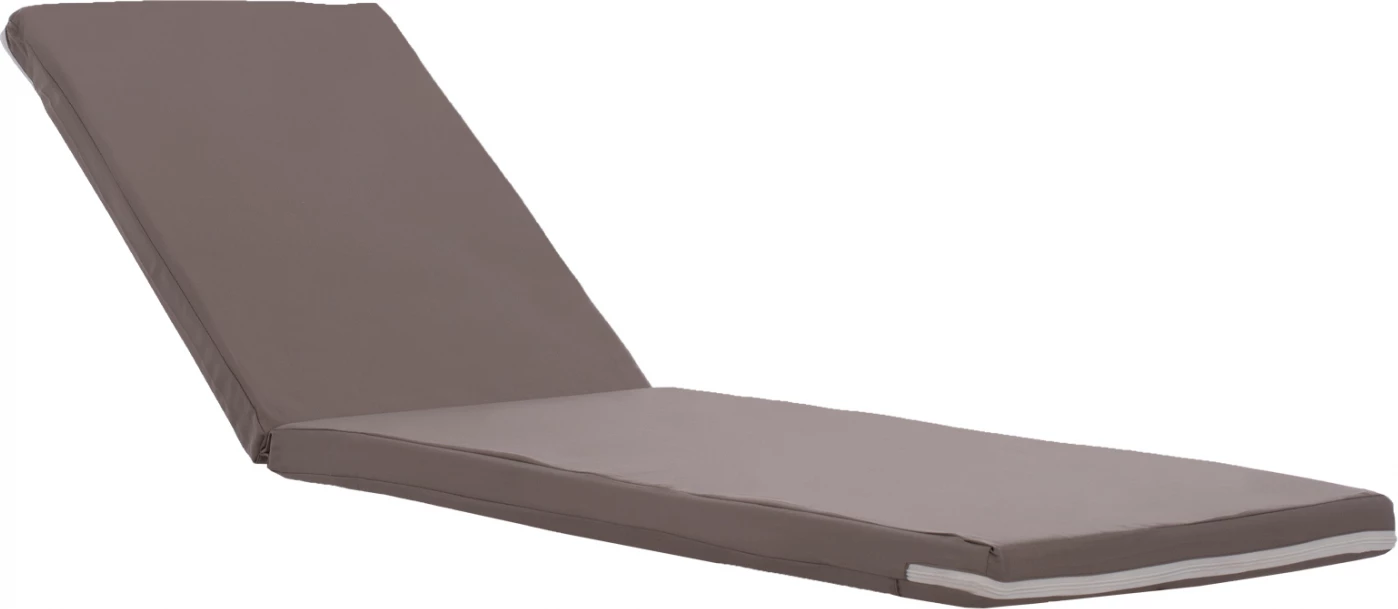 Jastëk për shezlong, poliester, gri, FH11234.10P, 196(117+1+78)x58x5 cm