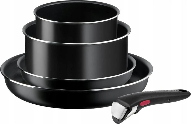 Set tenxheresh e tiganësh Tefal Ingenio Easy Cook Clean 5 copë, alumini