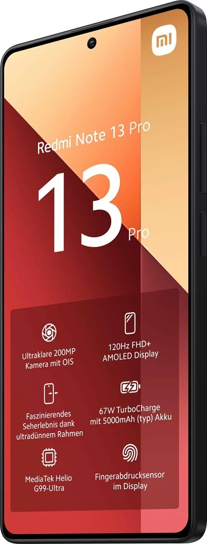 Celular Xiaomi Redmi Note 13 Pro, 6.67", 8+256GB, i zi 