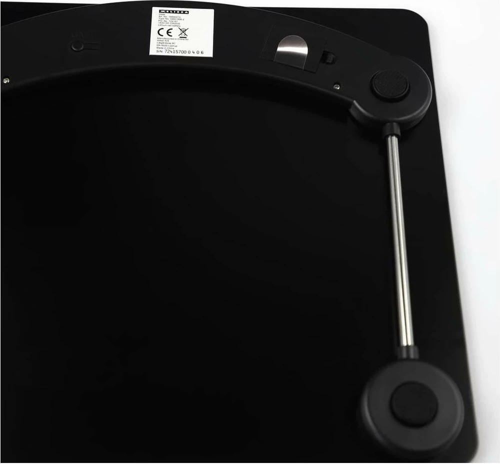 Libra elektronike Melissa 16690073, ekran LCD, xham, ngjyrë e zezë