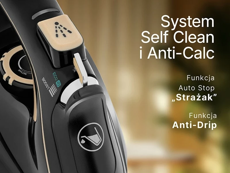 Hekur me avull Lafe VaporMax, 3000W, pllakë qeramike, zi-ari