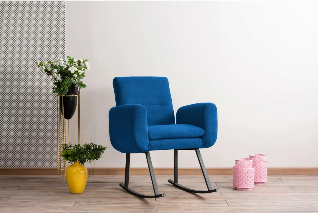 Karrige lëkundëse Atelier del Sofa, Kono, ngjyrë e kaltër