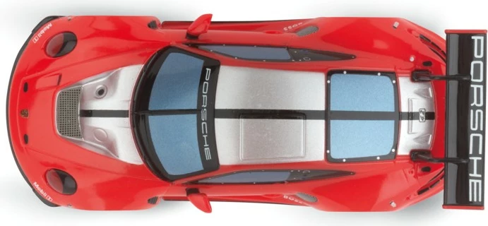 Model makine sportive Carrera Porsche 911 GT3 R, ndriçim, e kuqe