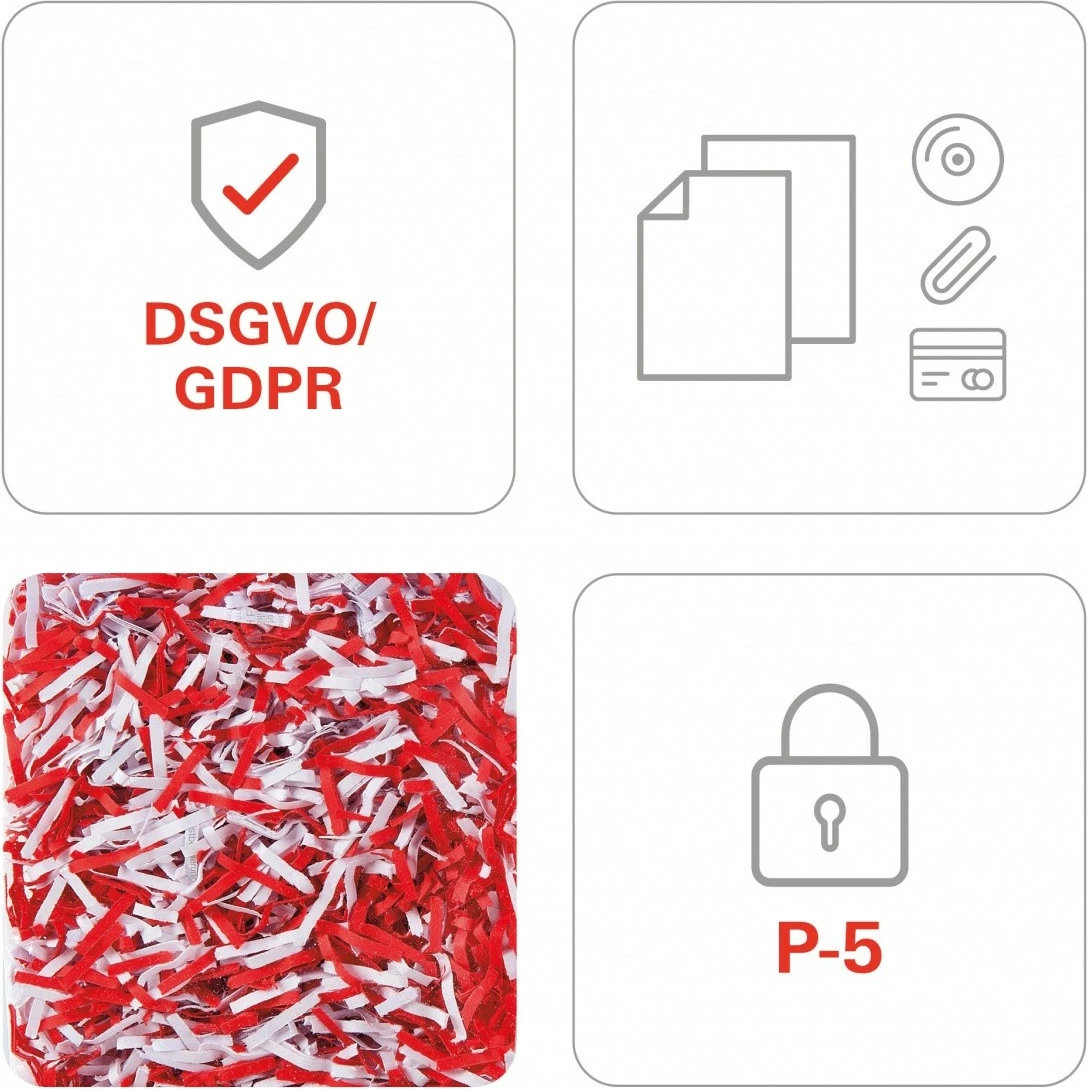 Makineri shkatërruese dokumentesh HSM Shredstar X6pro cc2x15, 20L, e bardhë