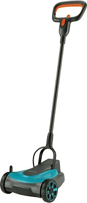 Kositëse bari Gardena HandyMower 22/18V P4A, bateri Li-Ion, 50m², LED, zi/blu/portokalli