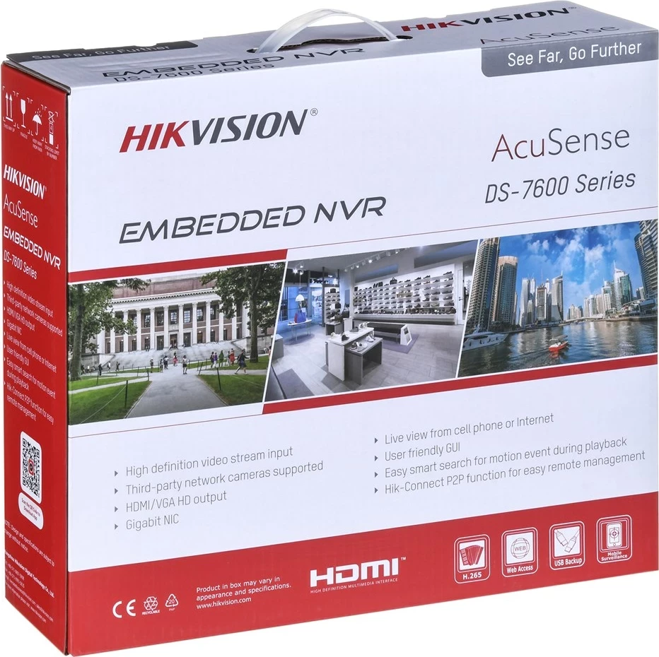 Regjistrues rrjeti video Hikvision DS-7608NXI-K1/8P, 8 kanale, PoE, 1U, i zi
