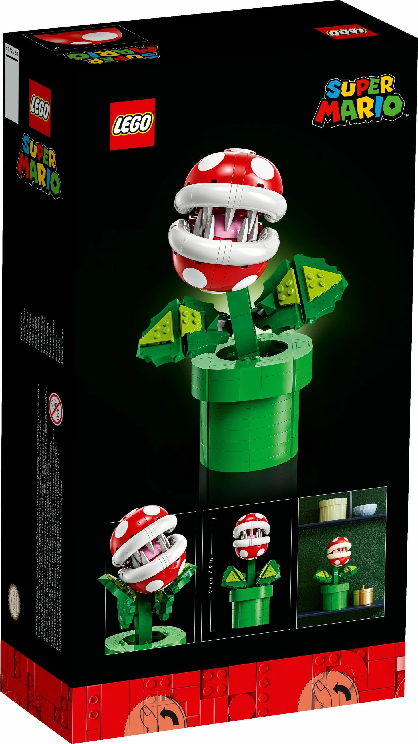Set ndërtimi LEGO Super Mario Piranha Plant, 540 copë, shumëngjyrësh
