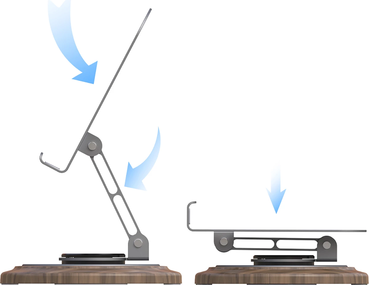 Mbajtës telefoni Dudao F17M, metal, 360°, Gri