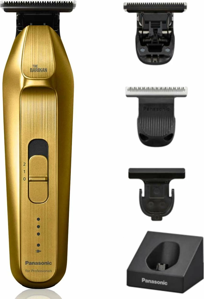 Trimmer profesional Panasonic The Barikan ER-XT70-S, Cordless, Gold