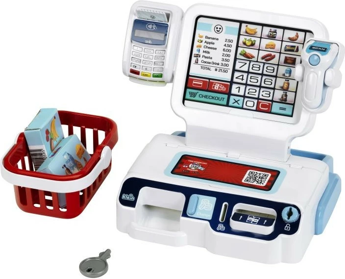 Kasë vetëshërbimi lodër Klein 7265 me aplikacion, shumëngjyrëshe, set aksesorësh