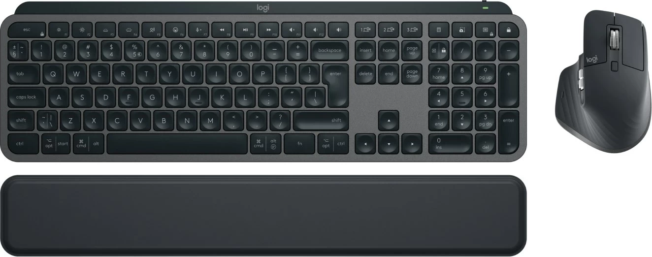 Set tastierë dhe maus Logitech Master MX Keys S Combo, Wireless, Grafit