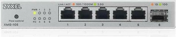 Switch Zyxel XMG-105-ZZ0101F, 5 porta 2.5Gbps, 1 slot SFP+ 10G, PoE, i zi