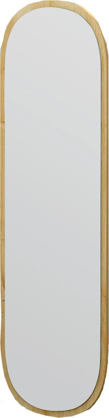 Pasqyrë e gjatë ovale, ngjyrë natyrale, Hanah Home Magnum