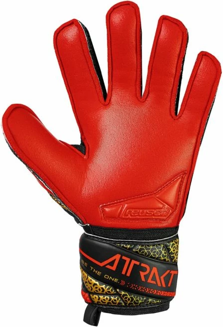 Dorëza portieri për fëmijë Reusch, të zeza dhe të kuqe