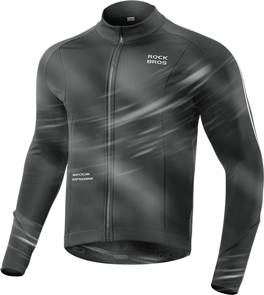 Bluzë çiklizmi Rockbros 15400002002 me mëngë të gjata, për vjeshtë/dimër, M, e zezë