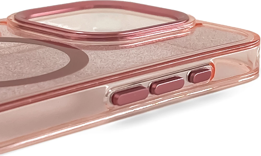 Mbështjellës Wozinsky Glitter Case me MagSafe për Samsung Galaxy S24 FE, Rozë me shkëlqim