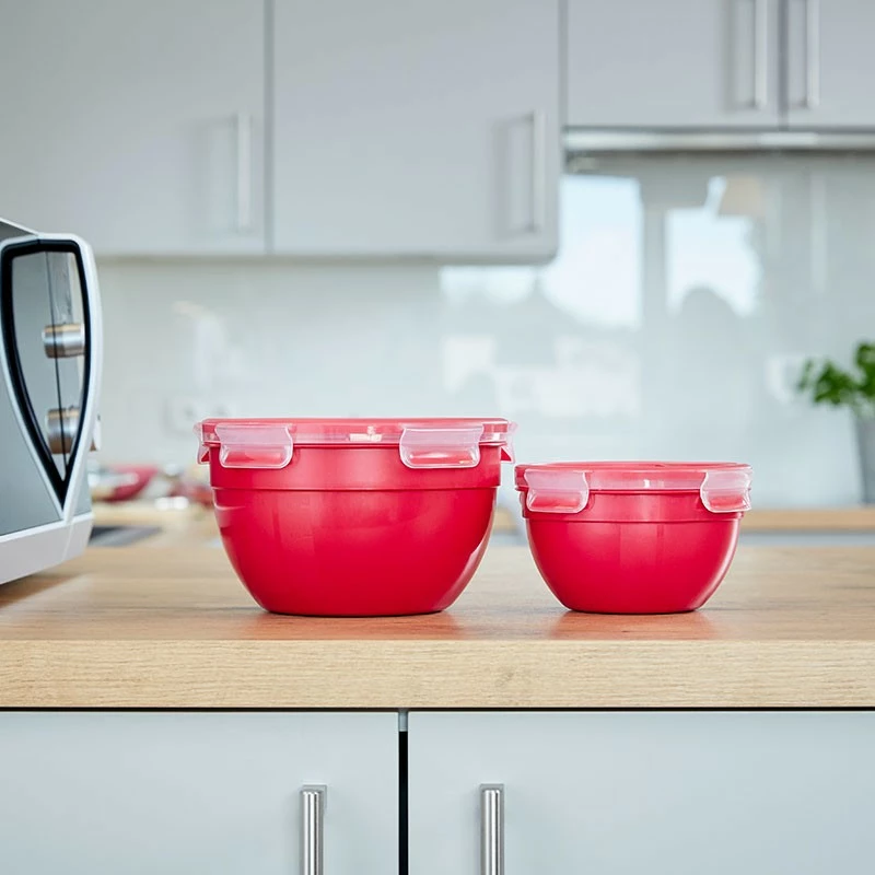 Enë mikrovale Emsa N1060600, plastike, e kuqe