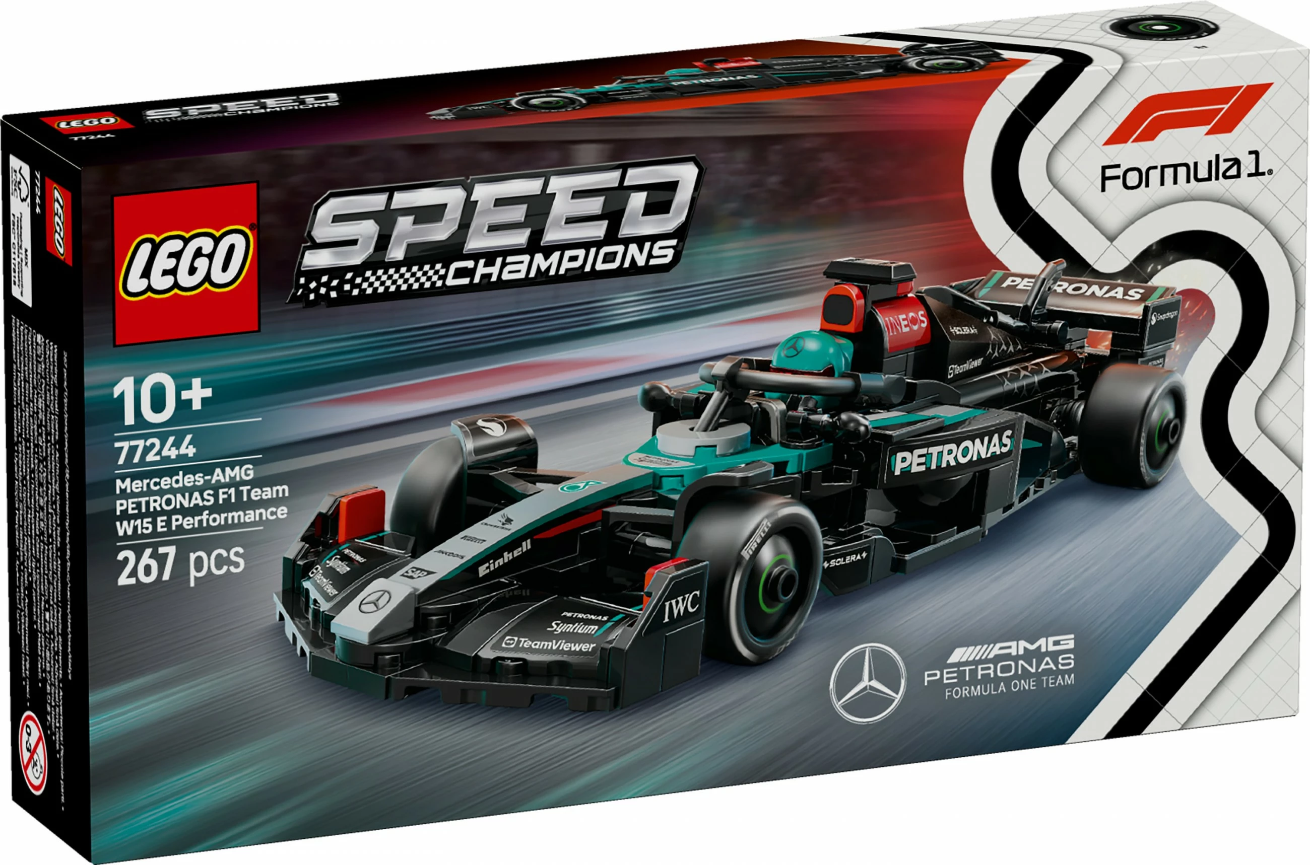 Set ndërtimi LEGO Mercedes-AMG F1 W15, 267 pjesë, shumëngjyrësh