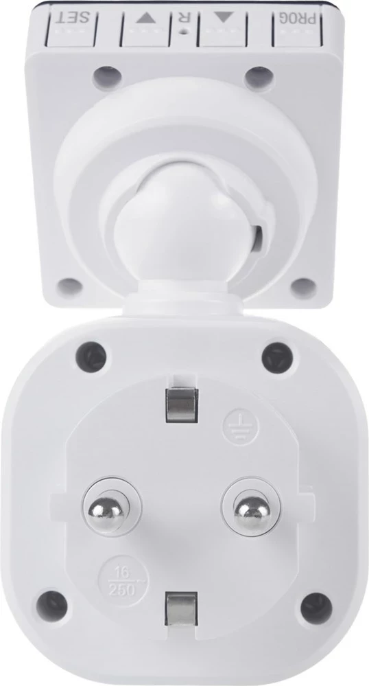 Ndërrues kohe digjital GreenBlue GB610 E, 16A, IP20, Bardhë