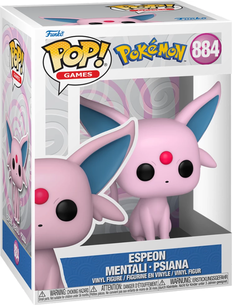 Figurinë koleksionuese Funko Pop Games Pokémon Espeon (EMEA), rozë