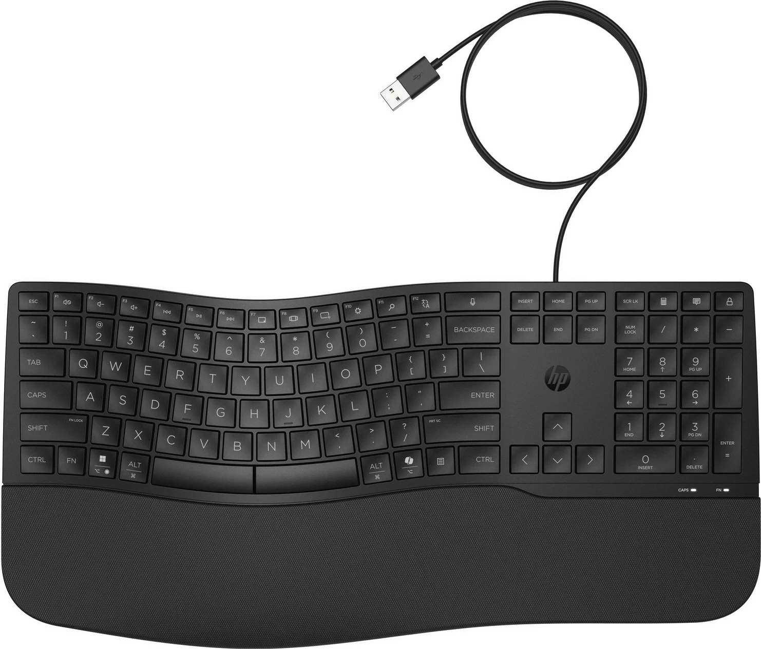 Tastierë HP 480 Comfort, USB, e zezë