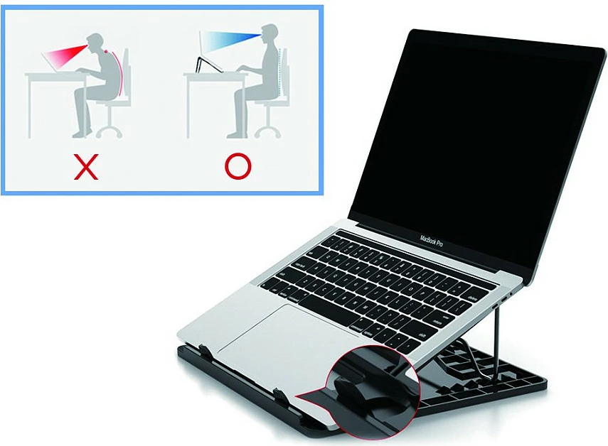 Mbajtëse ftohëse Conceptronic ERGO 15.6 inç, e zezë