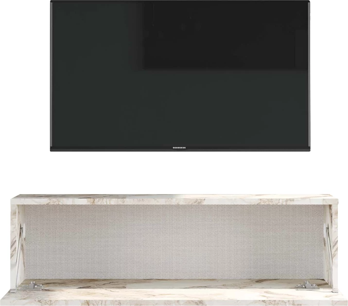 Njësi TV Serit mermer fildish melaminë 100x31.5x29.6cm