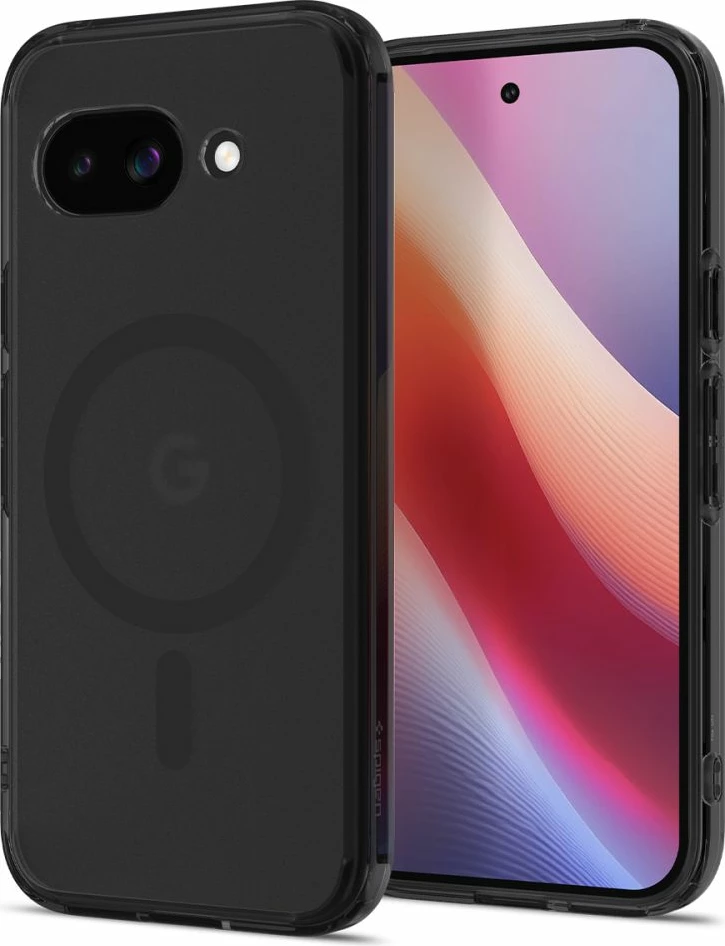 Mbështjellës Spigen Ultra Hybrid Mag MagSafe për Google Pixel 9A, i zi/transparente