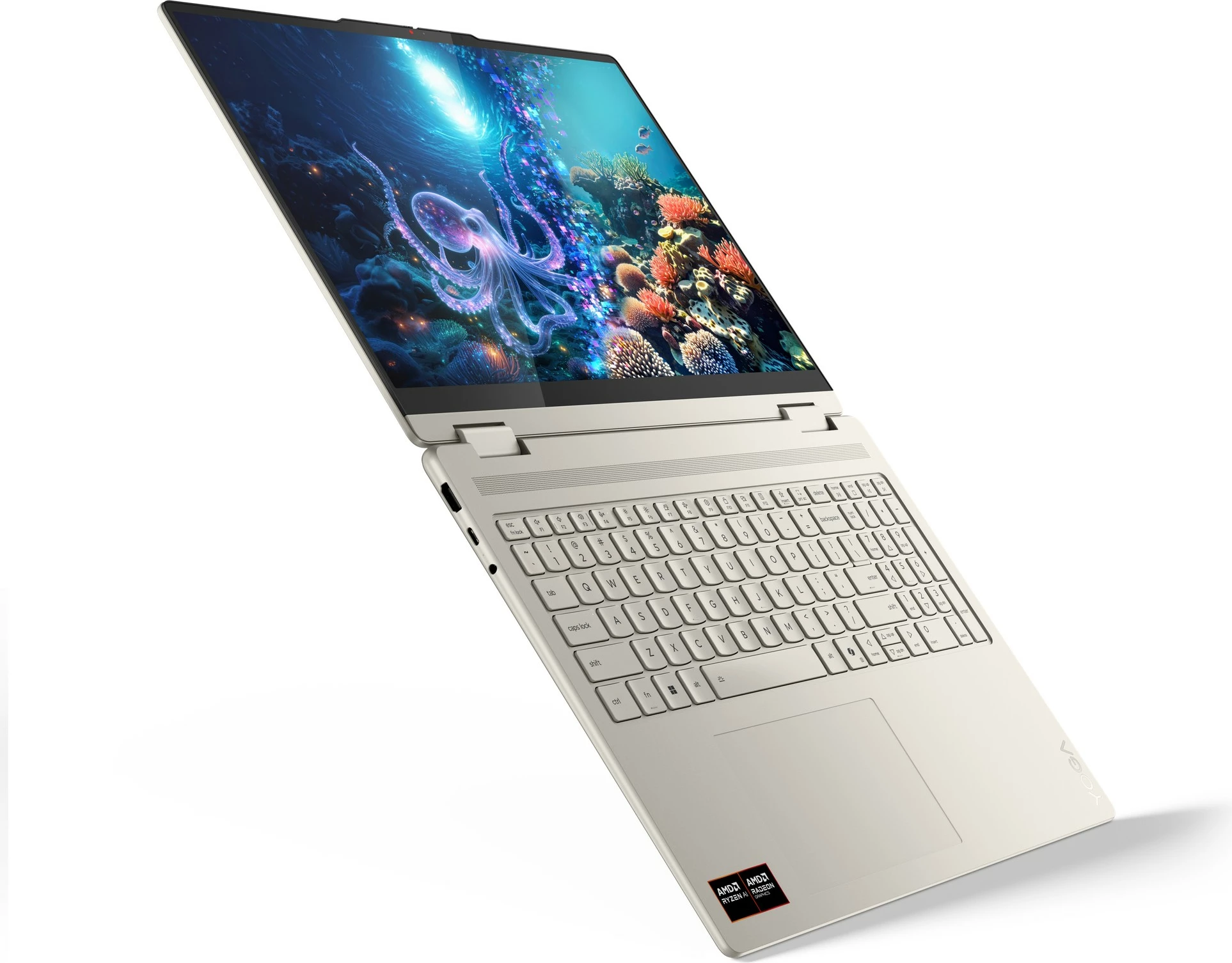 Kompjuter Lenovo Yoga 7 16AKP10, 16GB RAM, 1TB SSD, 16 inç, konvertues, argjend