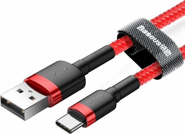 Kabl USB-A në USB-C Baseus Cafule SB5710 1 m e kuqe